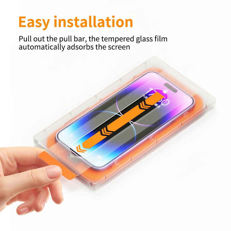 Customized Tool for Phone Tempered Glass Screen Protector Film TPU Easy Installation Frame Screen Protector