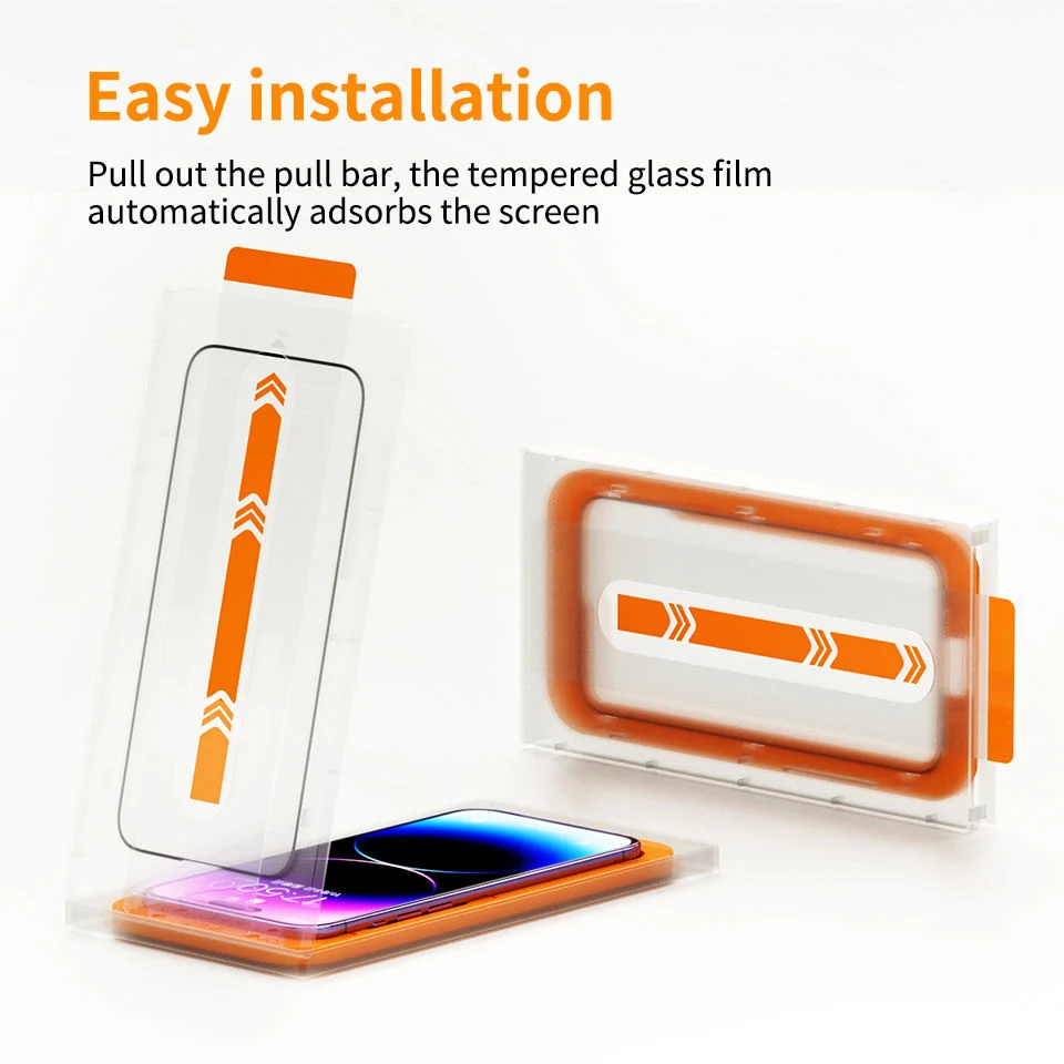 Customized Tool for Phone Tempered Glass Screen Protector Film TPU Easy Installation Frame Screen Protector