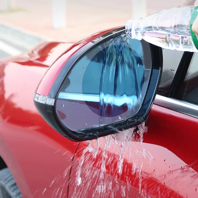 2PCS Nano Coating Car Anti Fog Rainproof Rear View Mirror Window Protective Film